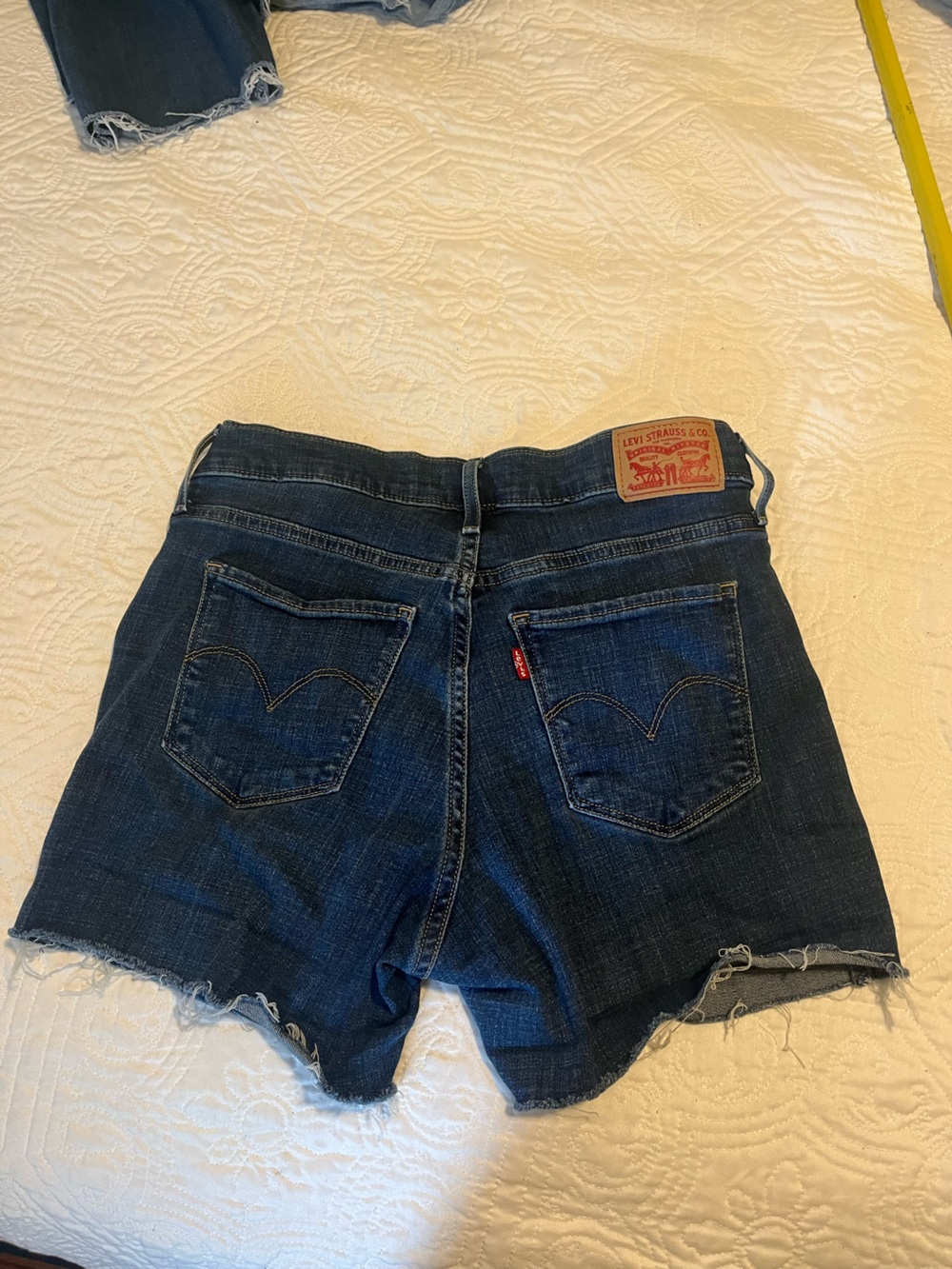 Levi's Dark Blue Denim Jean Shorts